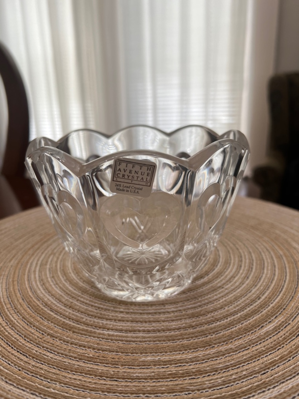 Fifth Avenue Crystal Clear Cut-Glass Bowl